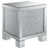 CoasterElevations 722497 Gillian - Rectangular Mirrored Acrylic Side End Table - Silver