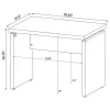 CoasterEveryday 800892 Skylar - Engineered Wood Writing Desk - Cappuccino