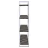 CoasterEssence 802613 Grimma - 4-Shelf Bookshelf - Rustic Gray And Chrome