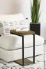 CoasterEveryday 931246 Beck - Engineered Wood C-Shape Sofa Side Table - Antique Nutmeg