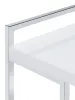 CoasterEveryday 936118 Dani - Rectangular C-Shaped Sofa Side Table - White High Gloss