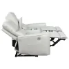 Coaster Fine Furniture 610262P Greenfield - Upholstered Power Reclining Loveseat - Ivory