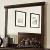Furniture of America CM7113CH-M Spruce - Mirror - Brown Cherry