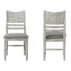 Intercon MR-CH-530C-WWH-RTA Modern Rustic - Panel Chair - Weathered White