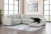 Coaster Fine Furniture 501208 Devonshire - Sleeper Sectional Sofa Storage Chaise - Gray