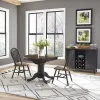 Liberty Furniture 186B-B100324 Liberty Furniture 186B-B100324 Carolina Crossing - Windsor Swivel Counter Chair - Black / Antique Honey