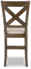 Ashley Furniture D631-124 Moriville - Upholstered Barstool (Set of 2) - Beige