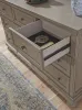 Ashley Furniture B733-31 Lettner - Dresser - 7-drawers - Light Gray
