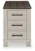 Ashley Furniture T796-7 Darborn - Chair Side End Table - Gray / Brown