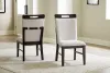 Ashley Furniture D618/35/01(3) Neymorton - 7 Pc. - Rectangular Extension Table, 6 Side Chairs - Dark Grayish Brown