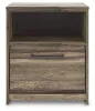 Ashley Furniture PCB2005-91 Elbrim - One Drawer Night Stand - Brown