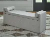 Ashley Furniture D841-00 Galliden - Large Upholstered Dining Room Bench - Beige