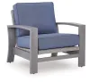 Ashley Furniture PCP418-820 Half Moon Beach - Spring Lounge Chair - Blue / Gray