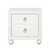Samuel Lawrence Furniture S458-450 Bella White - Kids 2-Drawer Usb Charging Nightstand - White