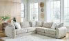 Jackson Furniture Industries 2306/63/59/73-01 Bucktown - 3 Piece Sectional With Extra Thick Cuddler Seat Cushions - Parchment