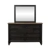Liberty Furniture 615-BR-ODM Americana Farmhouse - Dresser & Mirror - Black