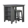 Liberty Furniture 942-CD-3CTS Liberty Furniture 942-CD-3CTS Brook Creek - 3 Piece Counter Set - Gray