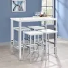 CoasterEveryday 182525 Natividad - 5 Piece Pub Height Bar Table Set - White High Gloss