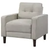 Coaster Fine Furniture 506787 Bowen - Upholstered Track Arm Tufted Accent Chair - Beige