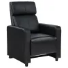 CoasterEveryday 600181-S3A Toohey - 5 Piece Upholstered Tufted Recliner Living Room Set - Black