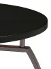 CoasterEssence 722207 Dacre - Round Engineered Wood Top Side End Table - Dark Gray