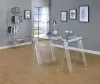 CoasterEssence 801535 Amaturo - Glass Top Acrylic Writing Desk - Clear