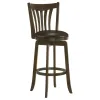 Coaster Fine Furniture 182509 Lambert - Wood Pub Height Swivel Bar Chair - Dark Cherry