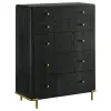 Coaster Fine Furniture 224335 Arini - 5-Drawer Bedroom Chest - Black
