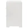 Coaster Fine Furniture 224942 Ives - 2-Drawer Nightstand Bedside Table - White High Gloss