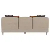 Coaster Fine Furniture 509411 Jade - Chenille Upholstered Sculpted Track Arm Sofa - Latte