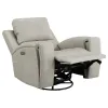 Coaster Fine Furniture 603436PPP Brickston - Triple Power Swivel Glider Recliner - Gray