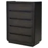 Coaster Fine Furniture 222495 Leandro - 5-Drawer Bedroom Chest Of Drawers - Burnished Black