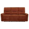 Coaster Fine Furniture 609574 Navarro - Chenille Upholstered Reclining Sofa - Burnt Orange