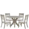 Riverside Furniture 79252 Bennett - Round Dining Table - Frosted Gray