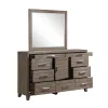 New Classic 00-B3412-DM New Classic 00-B3412-DM Harrisburg - Dresser & Mirror - Walnut
