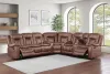 New Classic 20-2505B-3NPW Morello - 3 Piece Manual Sofa/Loveseat/Wedge - Brown