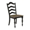 Liberty Furniture 244B-C4000S Liberty Furniture 244B-C4000S Magnolia Manor - Spindle Back Side Chair - Weathered Bark & Antique Black
