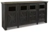 Ashley Furniture W736-68 Tyler Creek - Extra Large TV Stand - Black / Gray