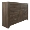 Ashley Furniture B251-31 Juararo - Six Drawer Dresser - Dark Brown