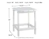 Ashley Furniture P011-703 Ashley Furniture P011-703 Sundown Treasure - Rectangular End Table - White