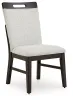 Ashley Furniture D618-01 Neymorton - Dining Upholstered Side Chair (Set of 2) - Light Gray / Brown