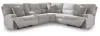 Ashley Furniture 93605S9 Ashley Furniture 93605S9 Acklen Place - 6-Piece Power Reclining Sectional - Pewter
