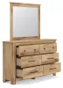 Ashley Furniture PCB1170B1 Ashley Furniture PCB1170B1 Makidern - Dresser And Mirror - Tan
