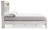Ashley Furniture B2640B5 Ashley Furniture B2640B5 Altyra - King Panel Bookcase Bed - White