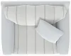Jackson Furniture Industries 228801-1703/01-1682/26 Lindsey - Chair & 1/2 - Snow