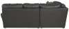 Jackson Furniture Industries 4378/42/62-28 Jackson Furniture Industries 4378/42/62-28 Denali - 2 Piece Italian Leather Match Sectional With 8 Included Accent Pillows - Steel