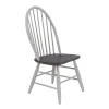 Liberty Furniture 139WH-C1000S Farmhouse - Windsor Back Side Chair - Two Tone White / Wood Tone