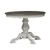 Liberty Furniture 244-DR-PED Magnolia Manor - Pedestal Table - Antique White