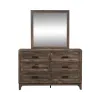 Liberty Furniture 384-BR-DM Ridgecrest - Dresser & Mirror - Light Brown