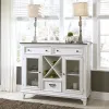 Liberty Furniture 417-CB5444 Allyson Park - Buffet - Wirebrushed White / Charcoal